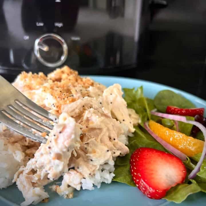 Crock Pot Poppy Seed Chicken Casserole The Vintage Cook