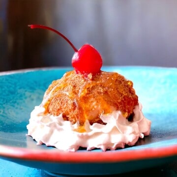 Fried Ice Cream made in the air fryer.