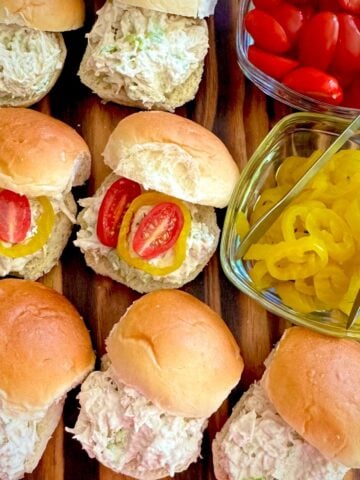 Chicken Salad Slider Sandwiches.