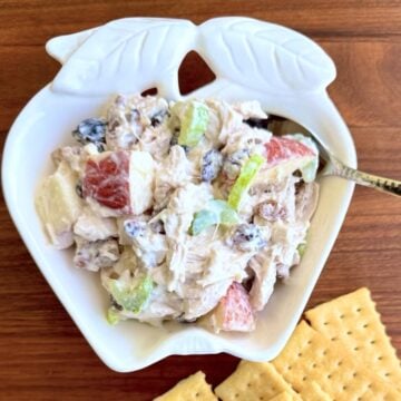 bowl of Waldorf Chicken Salad