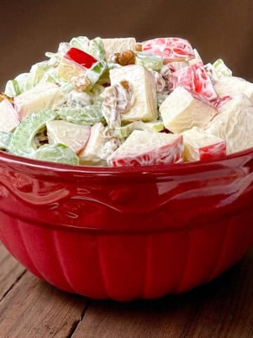 Bowl of Apple Waldorf.