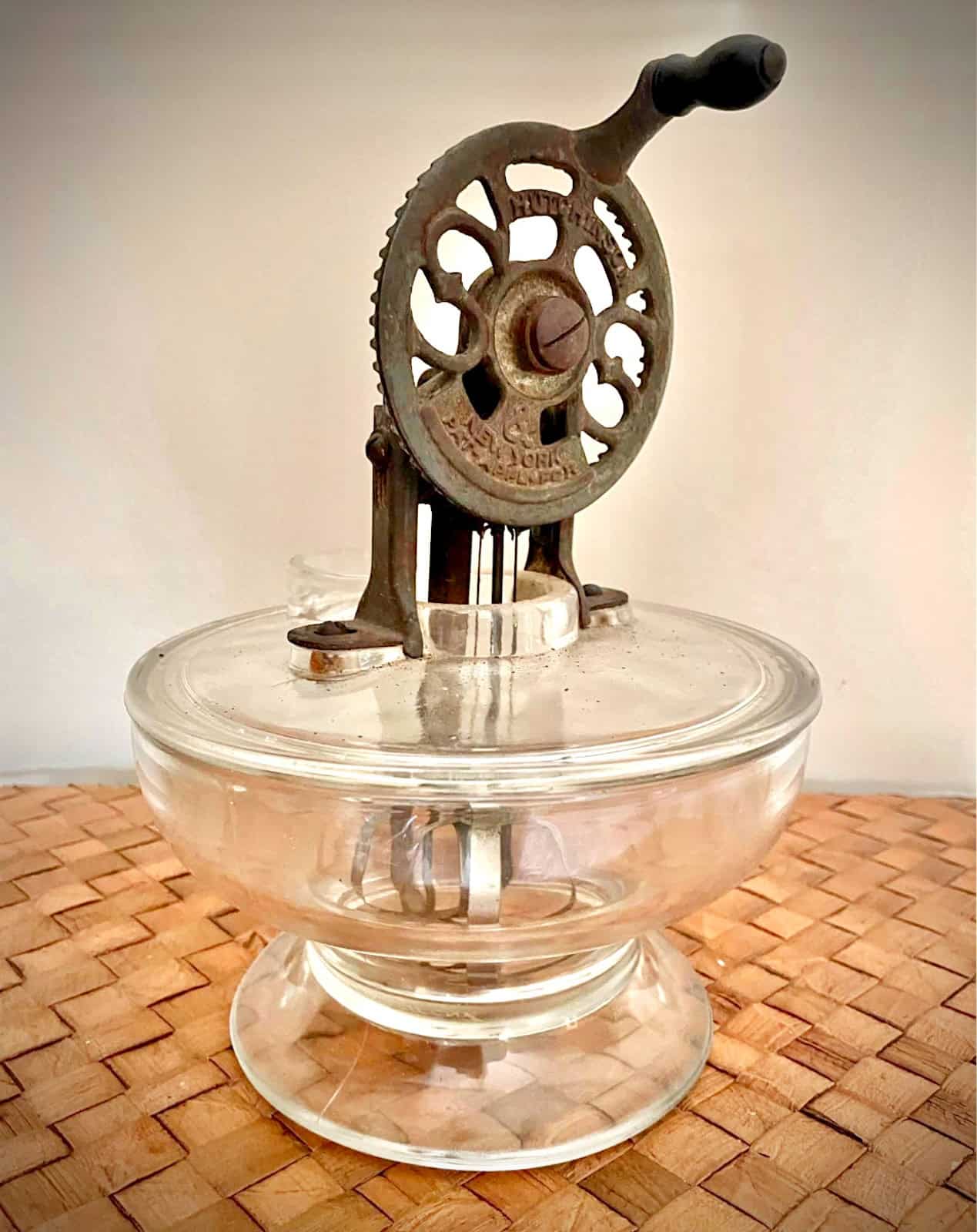 Old fashioned mayonnaise maker.