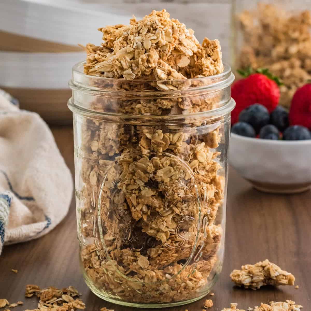 Jar of granola