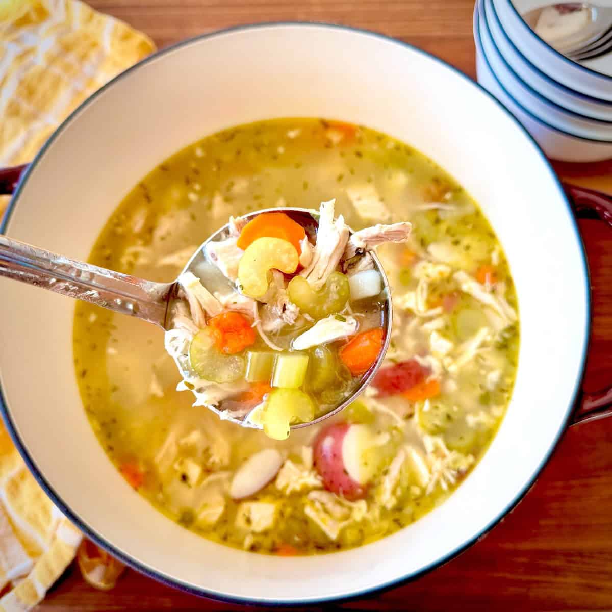 Chicken Soup with Rotisserie Chicken.