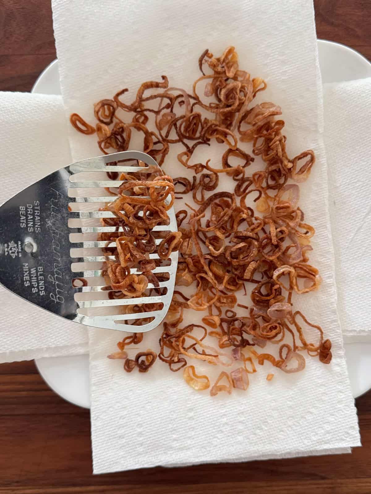 crispy fried shallots.